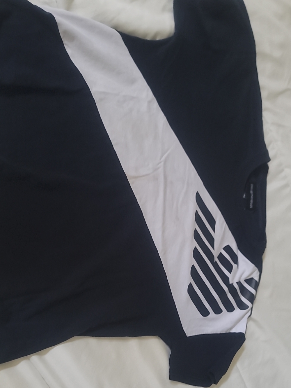 Emporio Armani Black and White Logo Tee